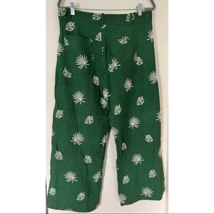 Zara wide leg summer greenery pants so XL